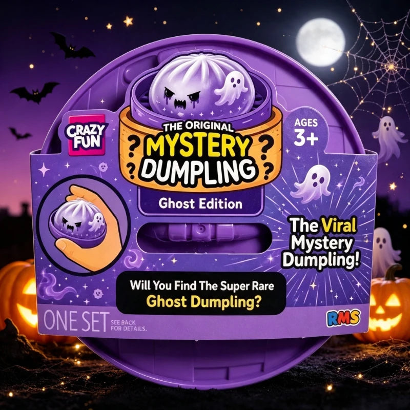 2026NEW Glitter Halloween Ghost Dumplings Squishy
