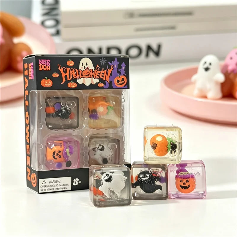 Needoh Halloween Teenie Mini Ice Cube 4Pack