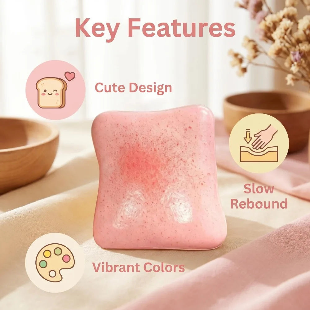 Simulation Butter Toast Bread Squishy Toys