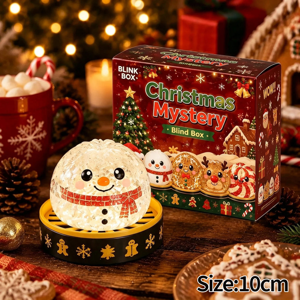 Christmas Dumplings Squishy Glitter Maltose Snowman