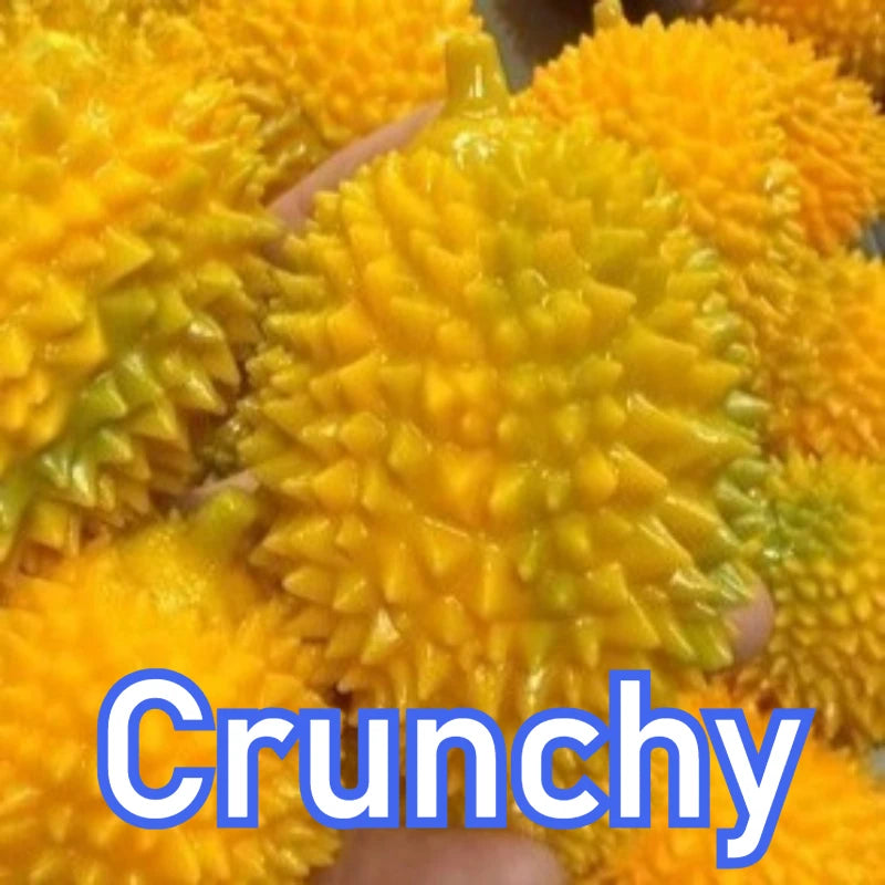 Handmade Crunchy Squishy Durian and Dragon Fruit Stress Ball
