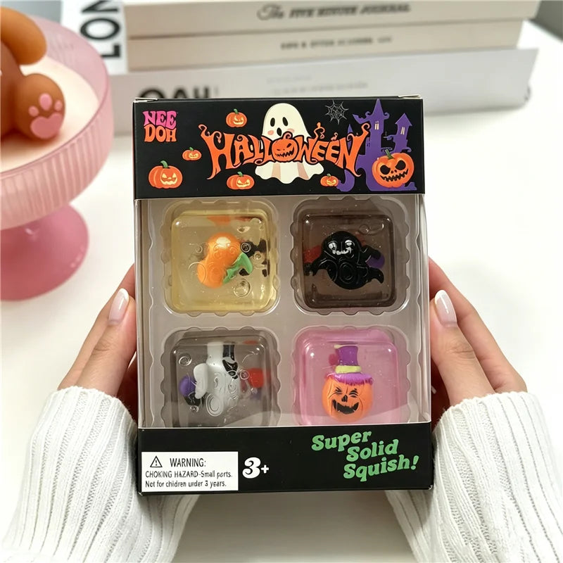 Needoh Halloween Teenie Mini Ice Cube 4Pack