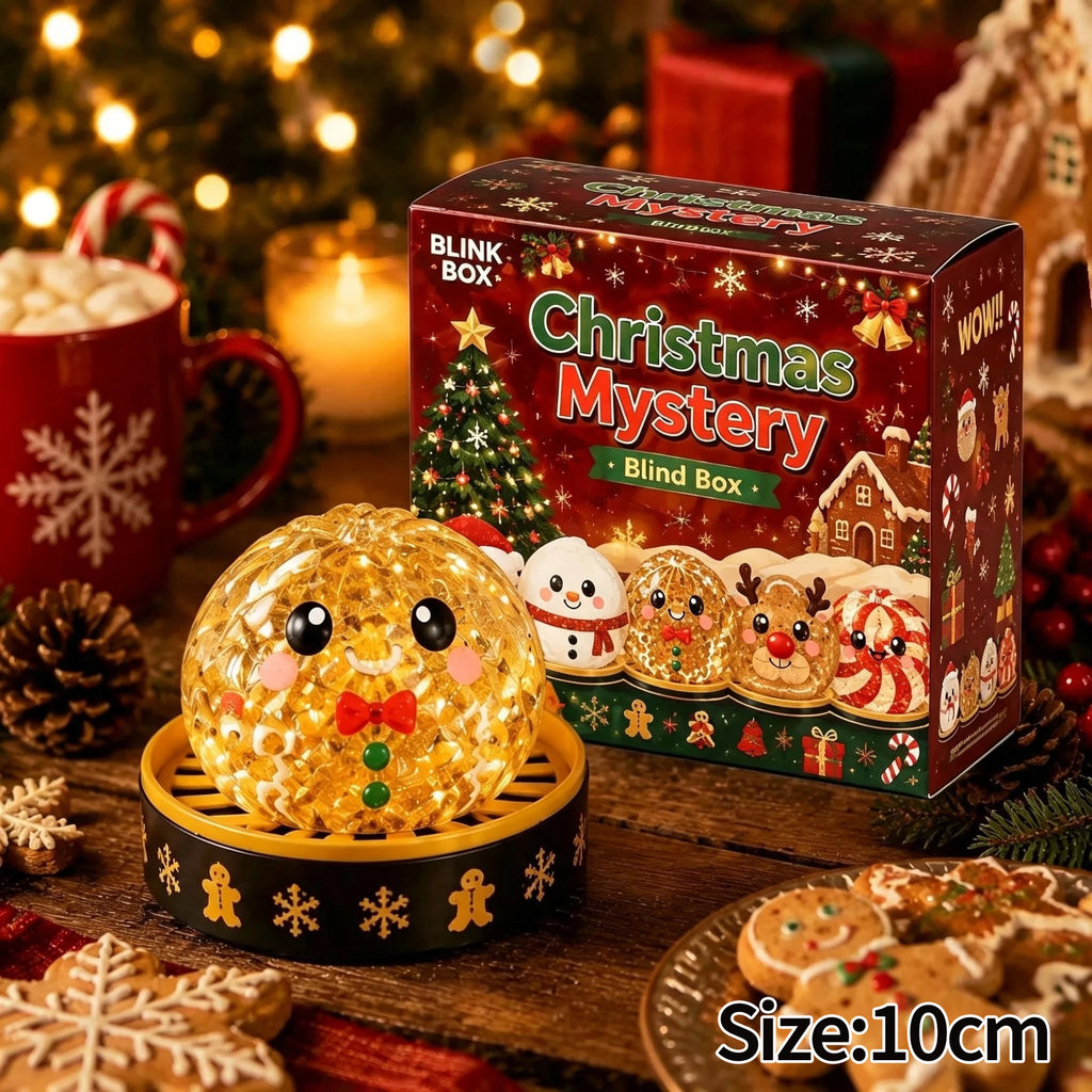 Christmas Dumplings Squishy Glitter Maltose Snowman
