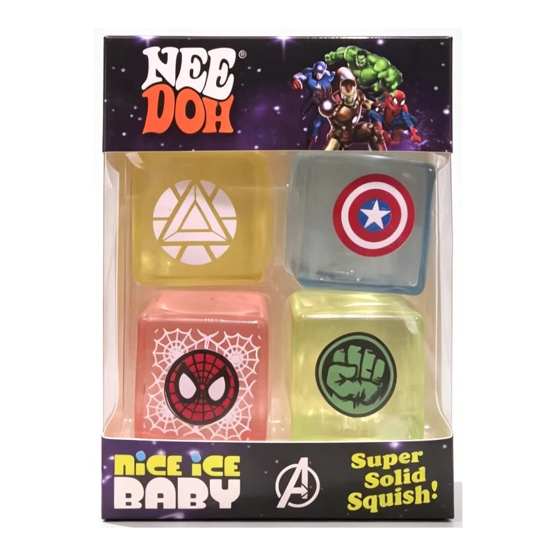 4Pcs NeeDoh Nice Ice Cube Mini Squishy Toy