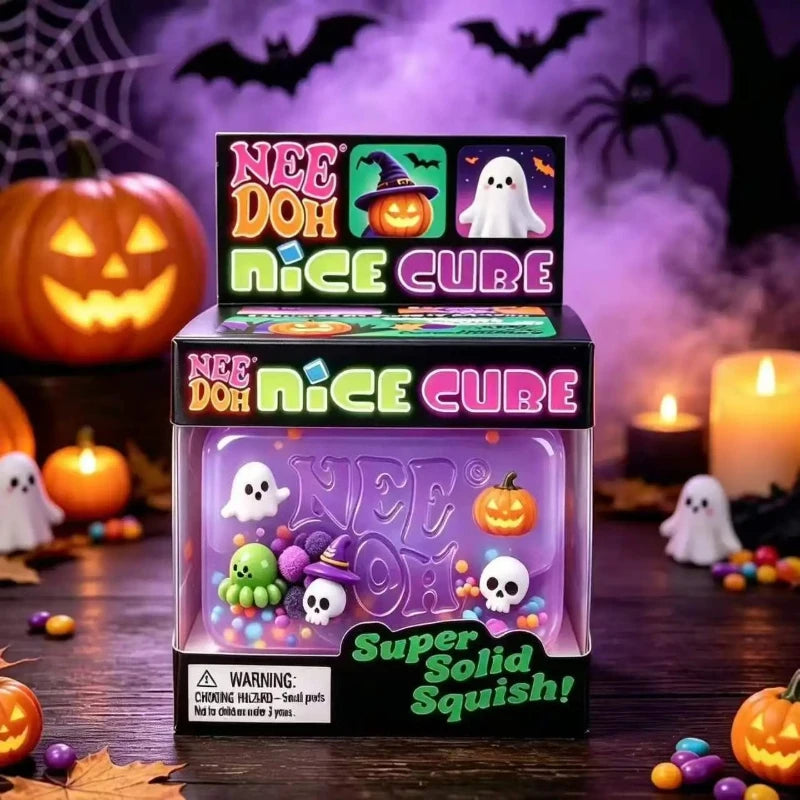 NeeDoh Halloween Spider Pumpkin Soft Squishy