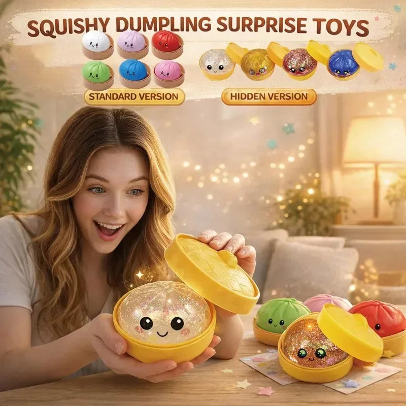 Dumpling Squishy ULTRA RARE Gold Glitter Hidden Edition