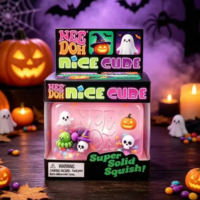 NeeDoh Halloween Spider Pumpkin Soft Squishy