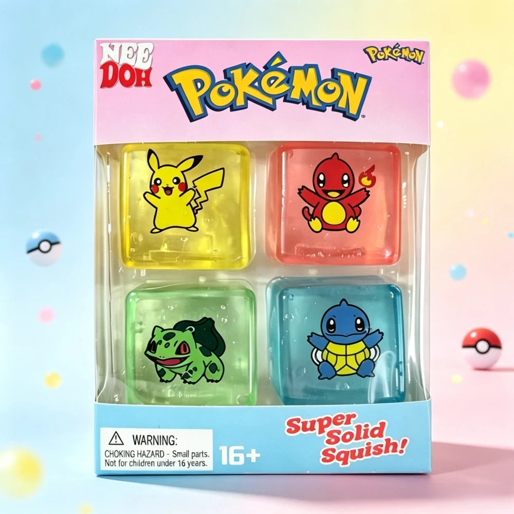 4Pcs NeeDoh Nice Ice Cube Mini Squishy Toy