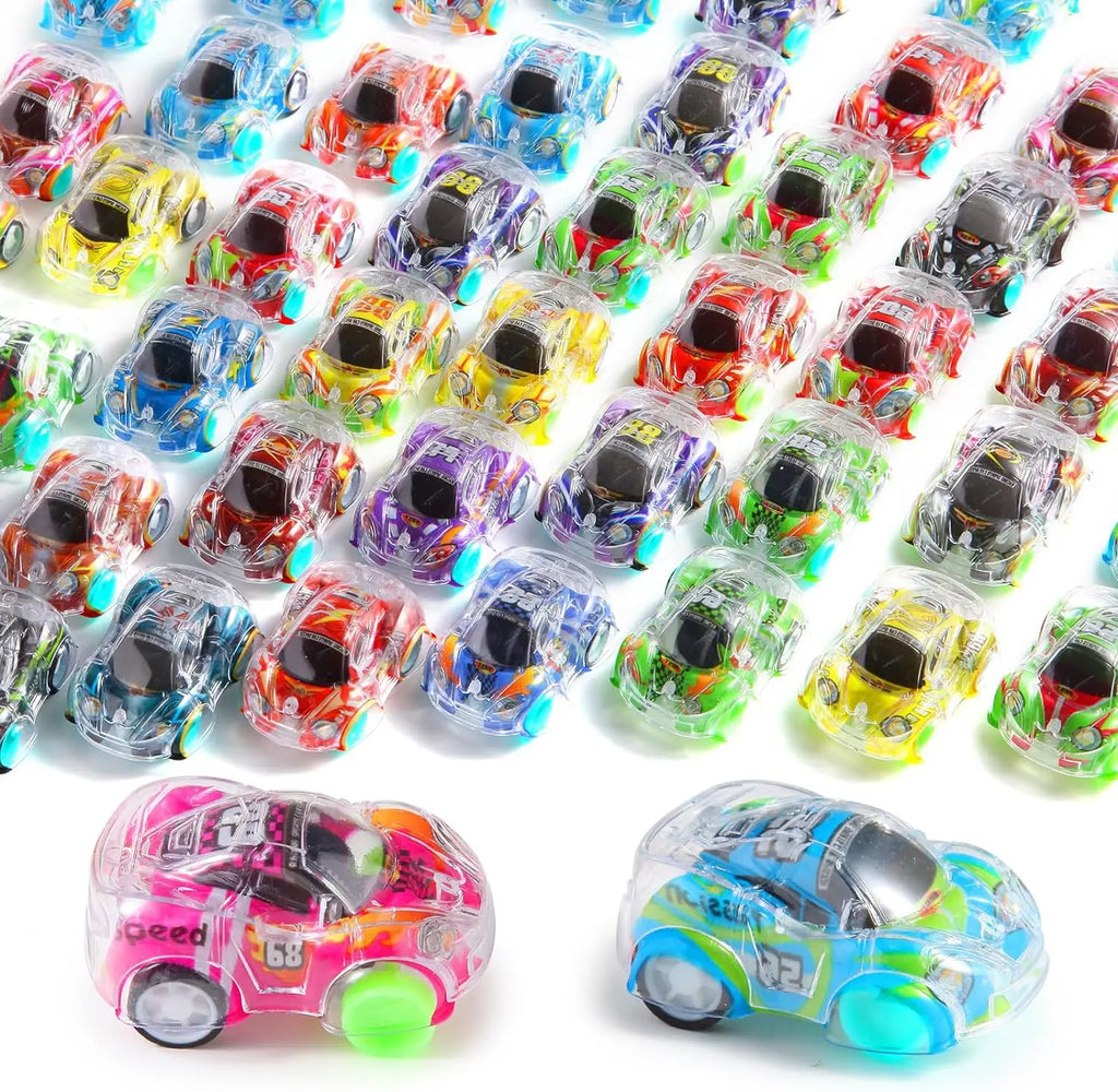 12/100Pcs Mini Pull Back Cars Set Pull Back Racing Vehicles