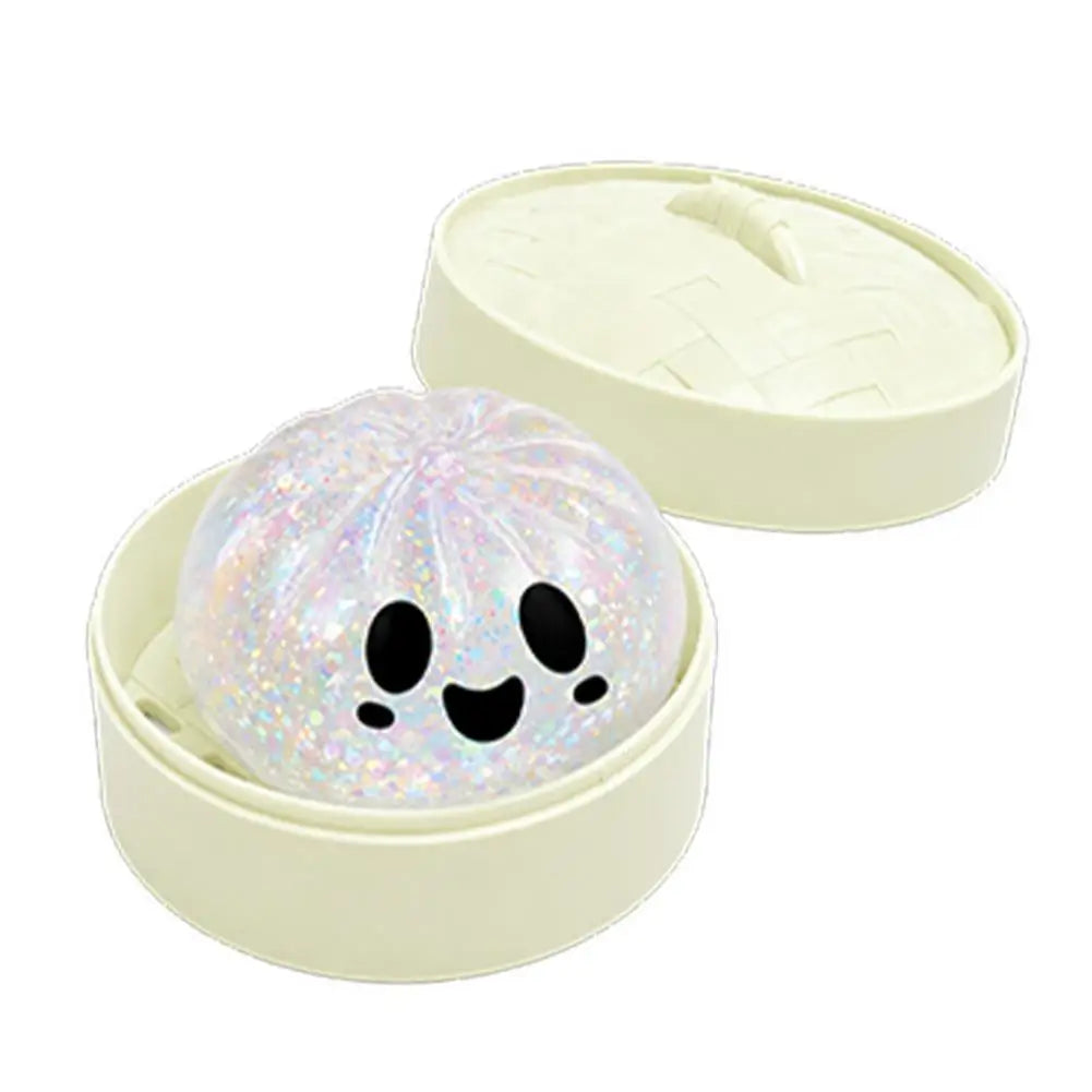 Halloween Dumpling Stress Toy Glitter Halloween Dumpling Pressure Dumpling Squishie Stress Relief Fidget Toy for Adults Gift