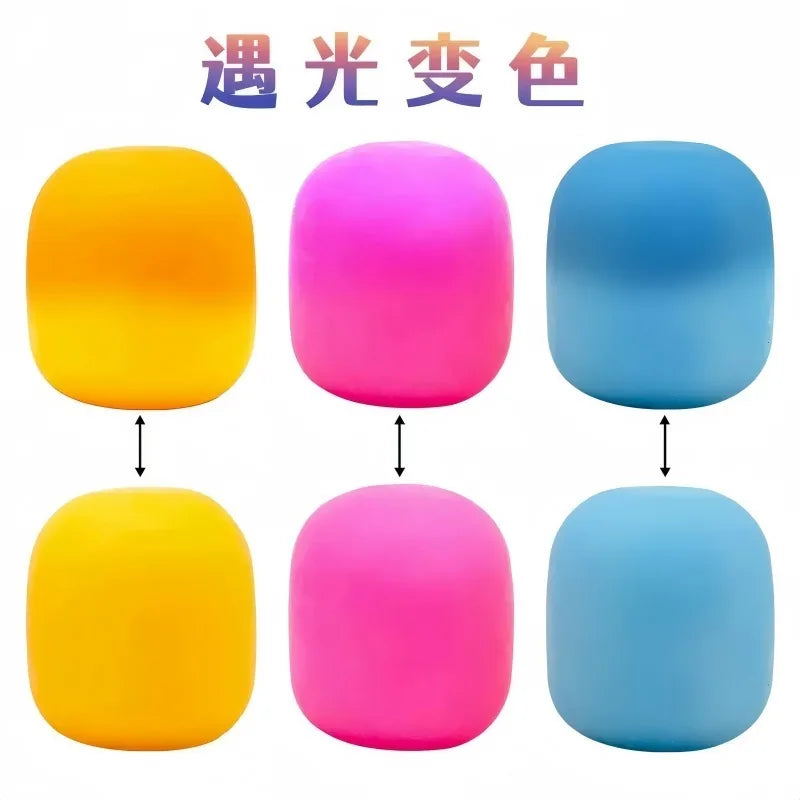 New Needoh Mello Mallo Uv Light Reactive Squish Toy