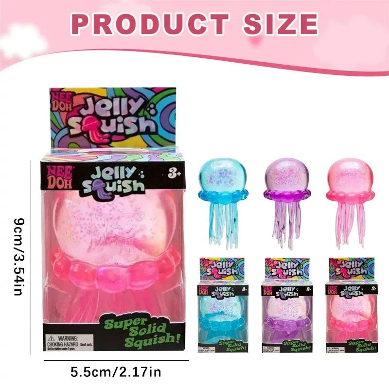NeeDoh Fuzz Ball Jellyfish Squishy Blind Box