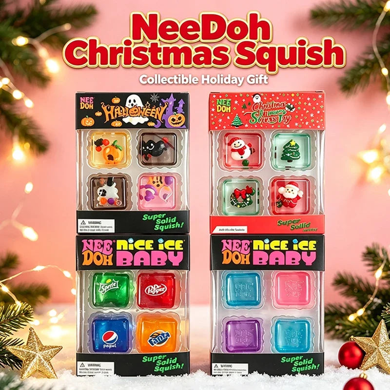 NeeDoh Christmas Gift Nice Cube Squishy