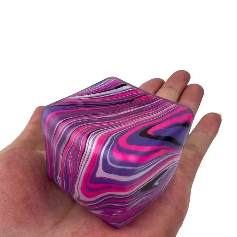Stress-relief Toy Cube Filled with Gel Stretchable Ball