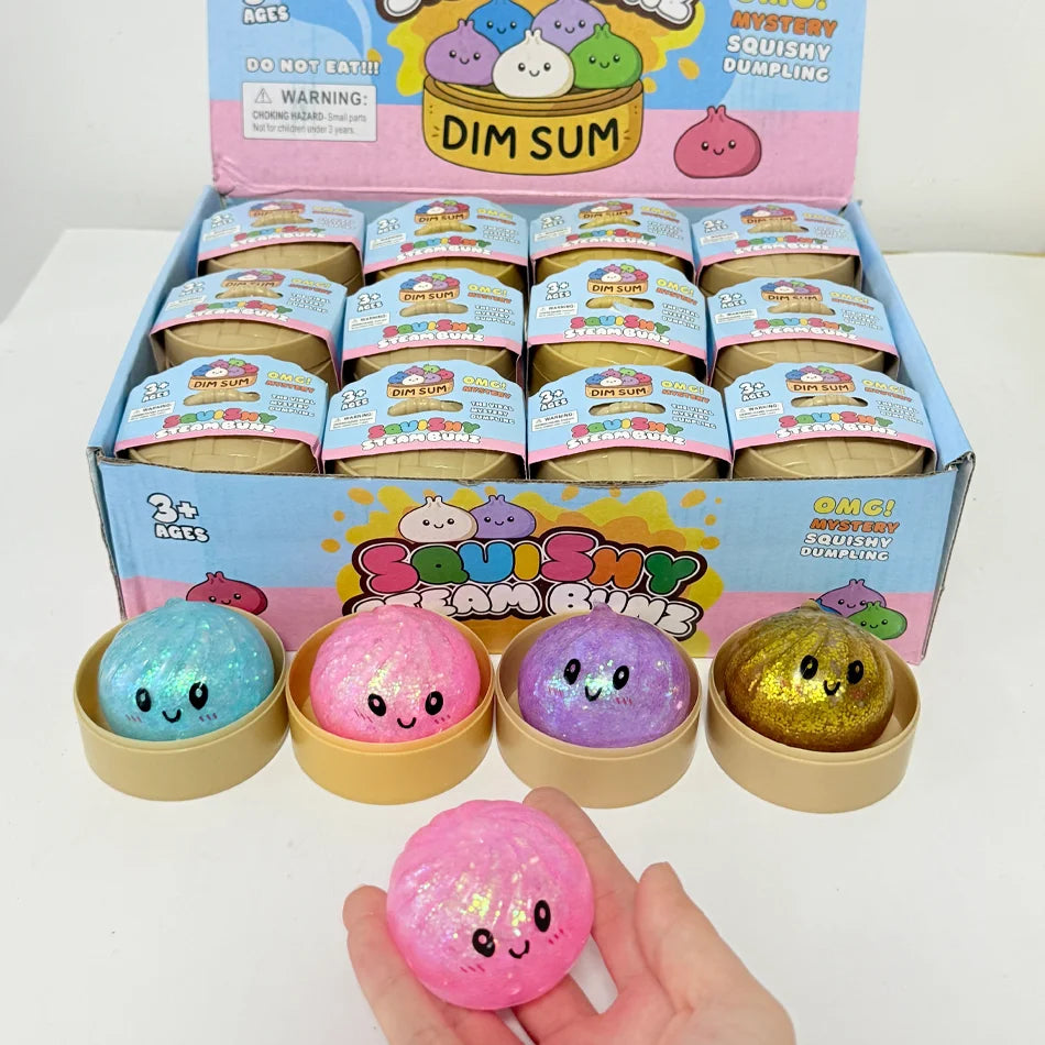 Glitter Dumpling Squishy with Box