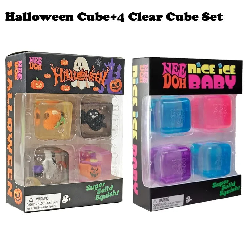 Needoh Halloween Teenie Mini Ice Cube 4Pack