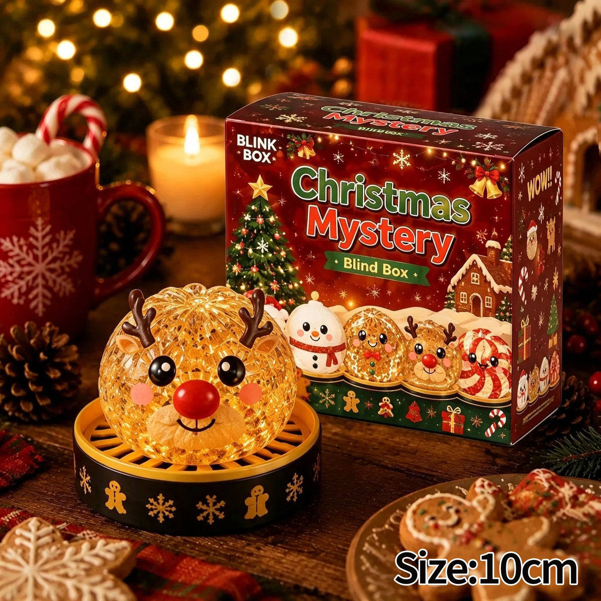 Christmas Dumplings Squishy Glitter Maltose Snowman
