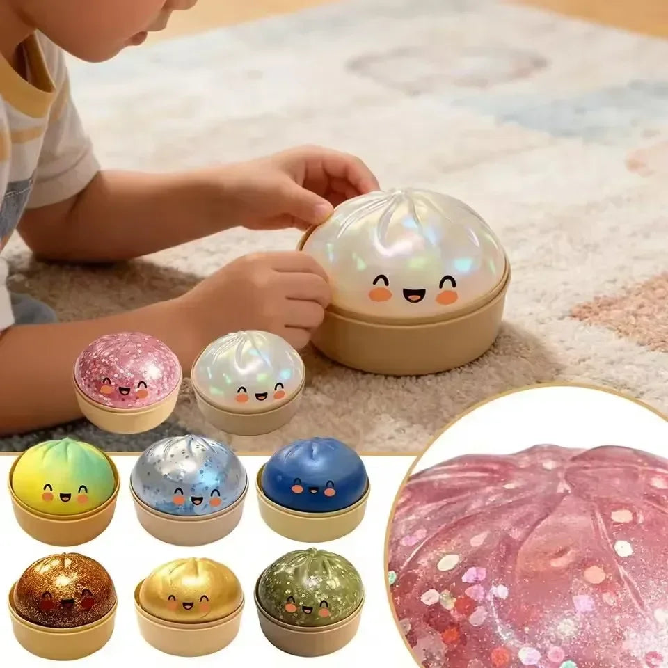 Dumpling Squishy ULTRA RARE Gold Glitter Hidden Edition