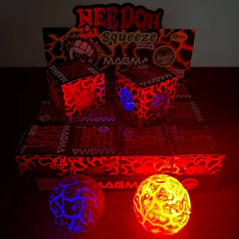 New Product NeeDoh Glitter Magma Ball Crunch
