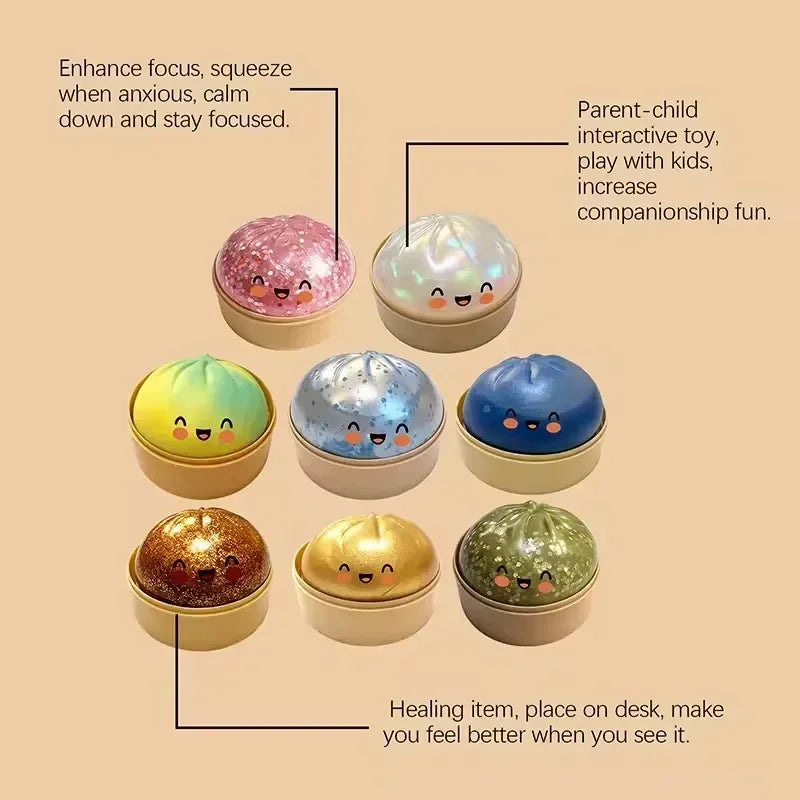 Dumpling Squishy ULTRA RARE Gold Glitter Hidden Edition