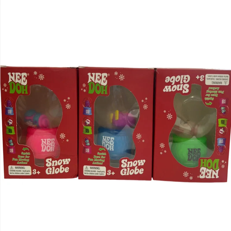 New NeeDoh Squish Flow Snow Globe Crunch