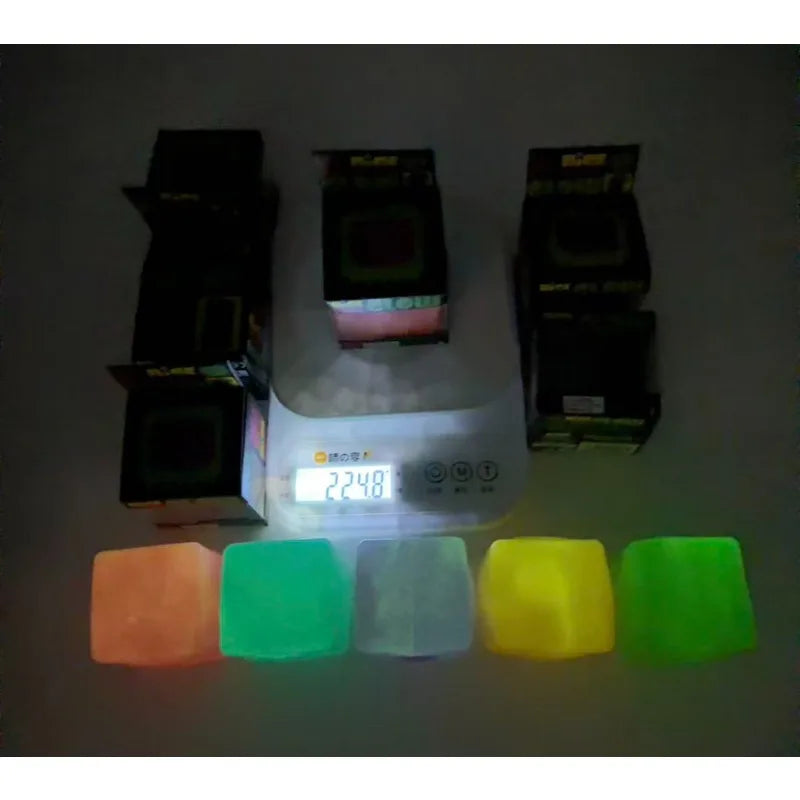 Needoh Cube Squishy Stress Toy Glow In The Dark Slow Rebound