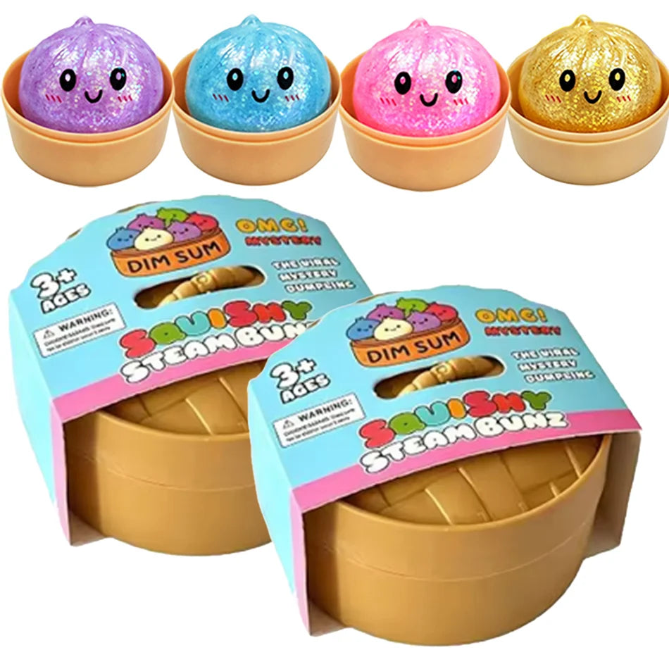 Glitter Dumpling Squishy with Box