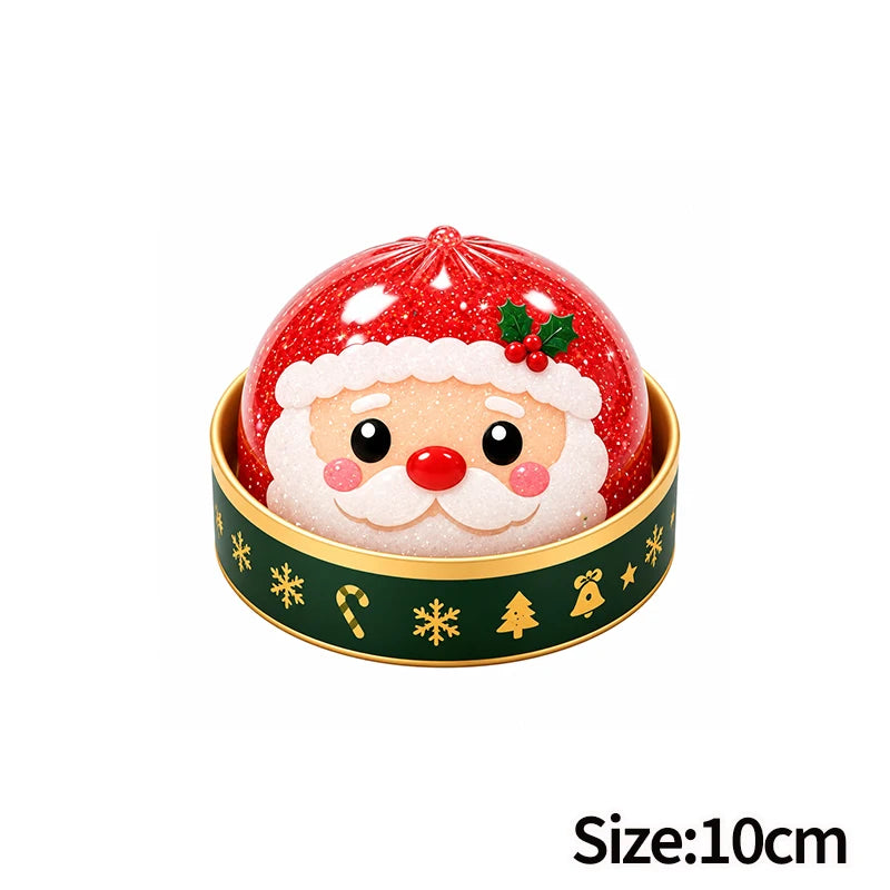 Christmas Dumplings Squishy Glitter Maltose Snowman