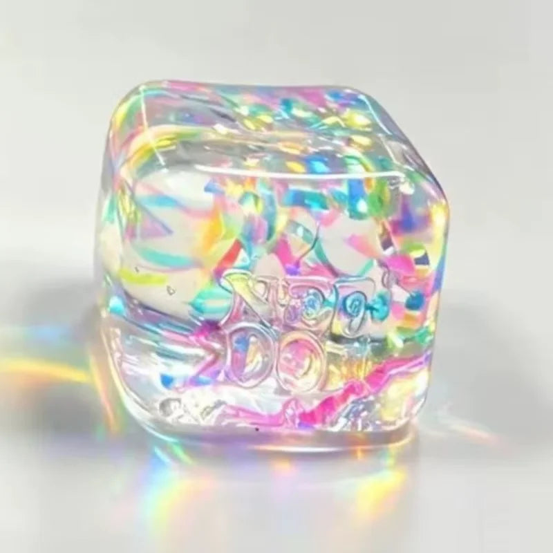 Needoh Holographic Ribbon Squeeze Sensory Colorful Knead Stretch