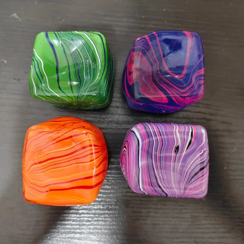 Stress-relief Toy Cube Filled with Gel Stretchable Ball