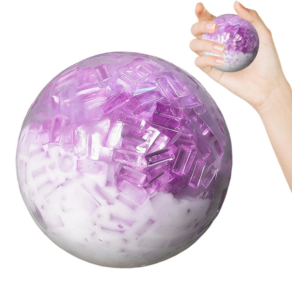 Crunchy Pressure Ball Crunchy Sand Stress Ball Soft Stress Fidget Noisy Squeeze Toy Slow Rising Stress Balls Sensory  Fidget Toy