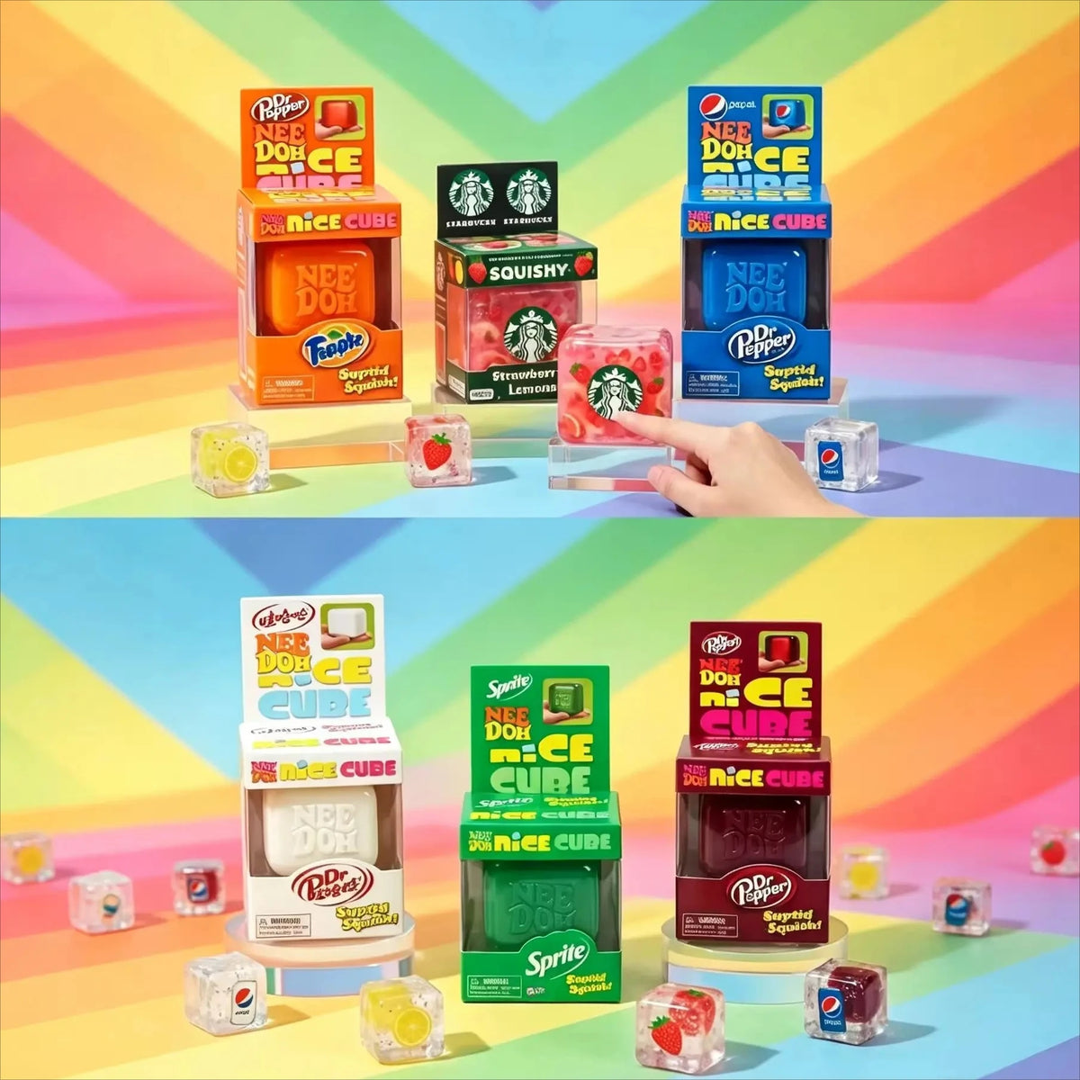 NeeDoh Nice Cube Fidget Squish Toy