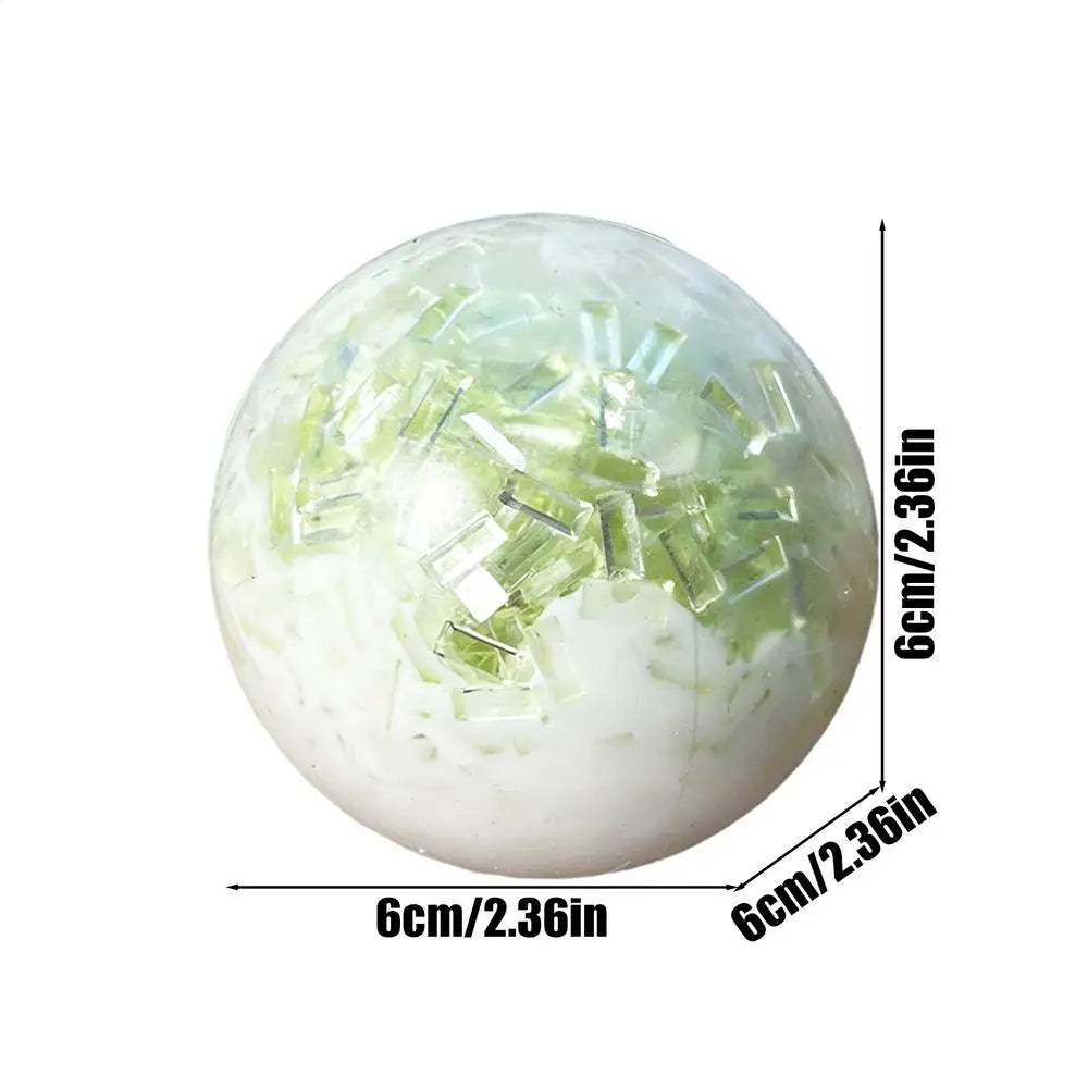 Crunchy Pressure Ball Crunchy Sand Stress Ball Soft Stress Fidget Noisy Squeeze Toy Slow Rising Stress Balls Sensory  Fidget Toy