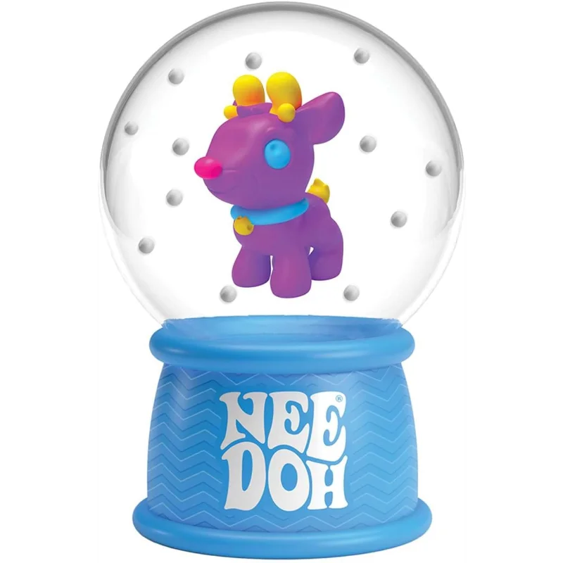 New NeeDoh Squish Flow Snow Globe Crunch