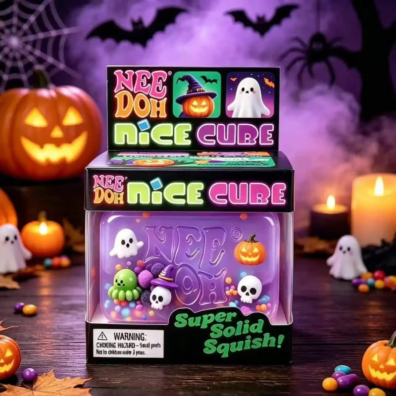 NeeDoh Halloween Spider Pumpkin Soft Squishy