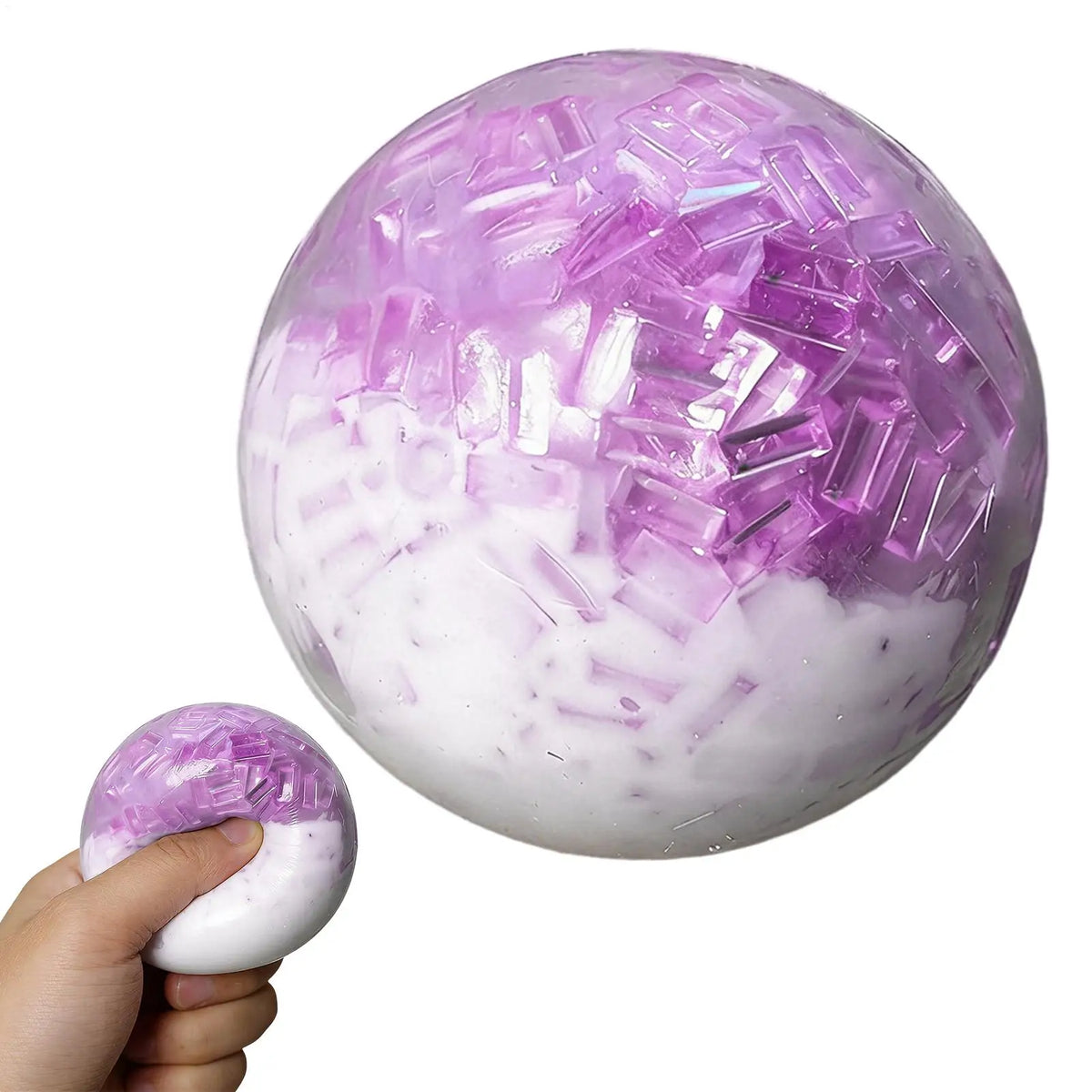 Crunchy Pressure Ball Crunchy Sand Stress Ball Soft Stress Fidget Noisy Squeeze Toy Slow Rising Stress Balls Sensory  Fidget Toy