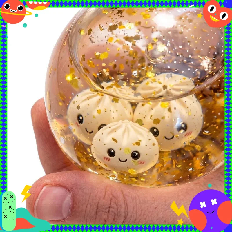New Glitter Dumpling Colorful Simulation Steamed Bun
