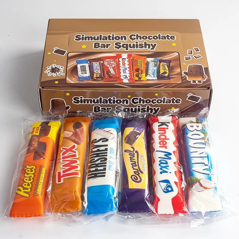 1/8PCS Simulation Chocolate Butter Sticks Squishy Toys