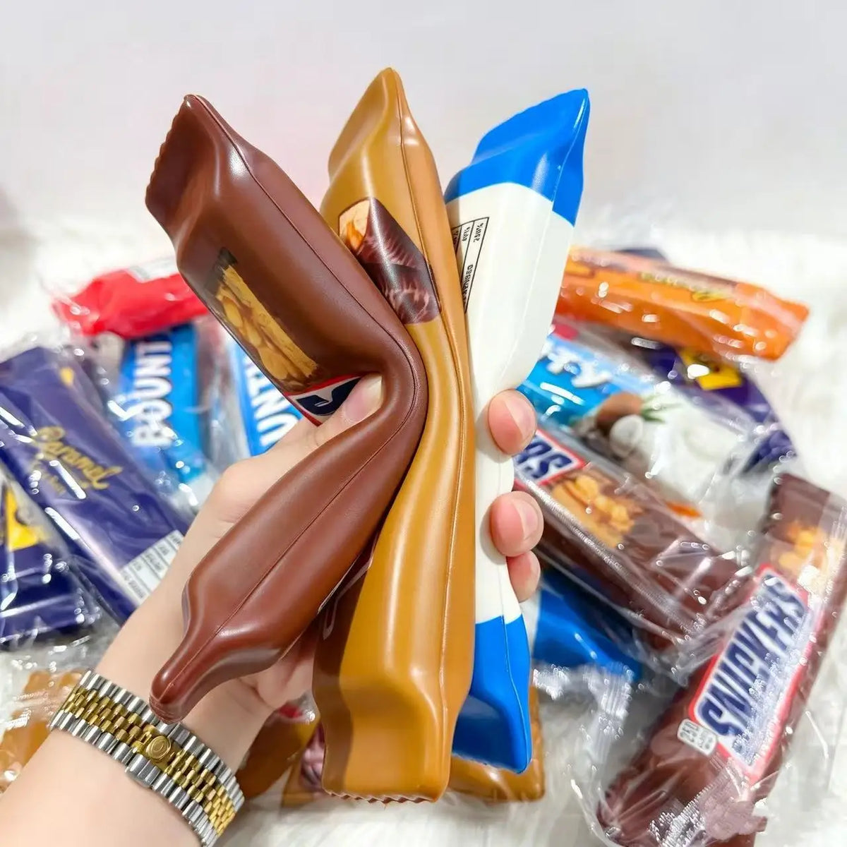 1/8PCS Simulation Chocolate Butter Sticks Squishy Toys