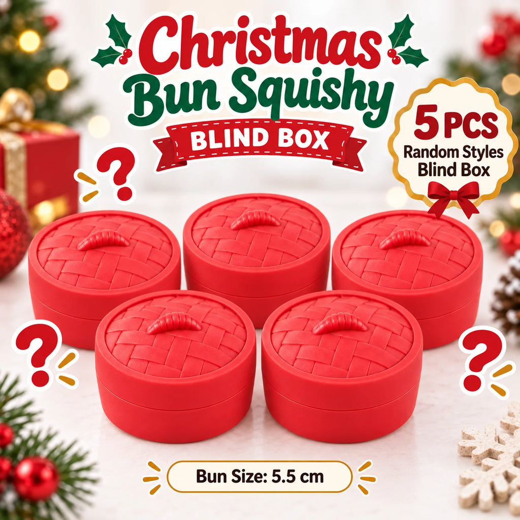 1-5PCS Christmas Dumpling Squishy Blind Box