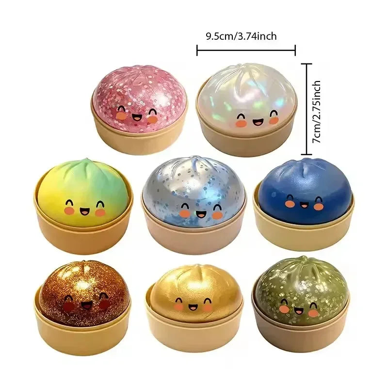 Dumpling Squishy ULTRA RARE Gold Glitter Hidden Edition