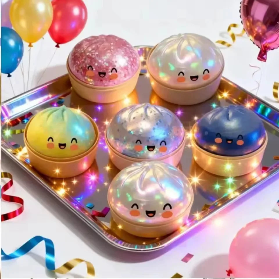 Dumpling Squishy ULTRA RARE Gold Glitter Hidden Edition