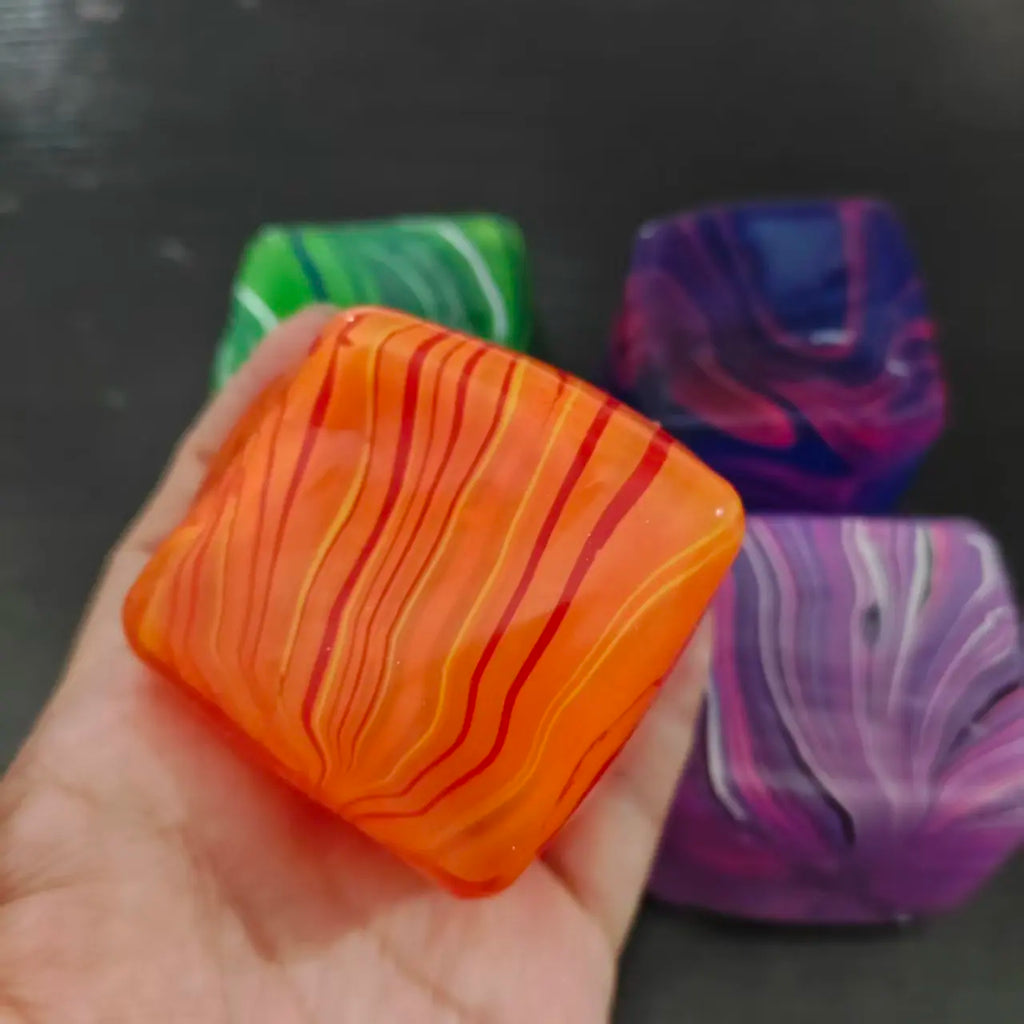 Stress-relief Toy Cube Filled with Gel Stretchable Ball