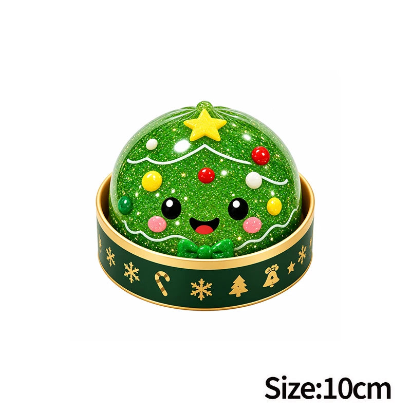 Christmas Dumplings Squishy Glitter Maltose Snowman