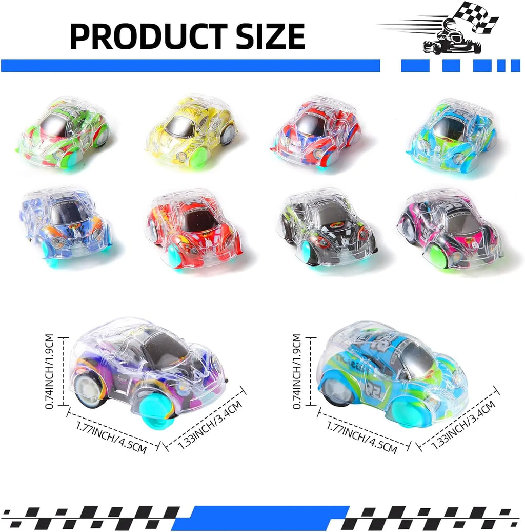12/100Pcs Mini Pull Back Cars Set Pull Back Racing Vehicles