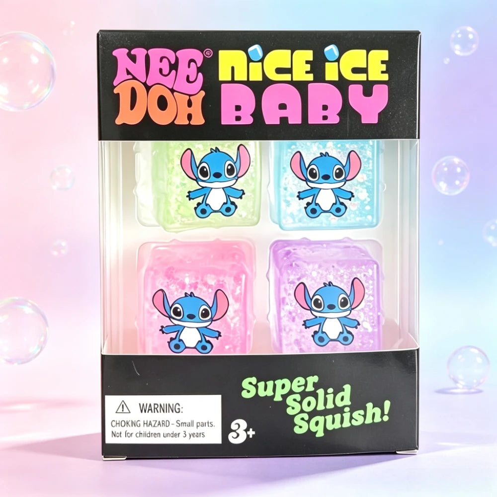4Pcs NeeDoh Nice Ice Cube Mini Squishy Toy