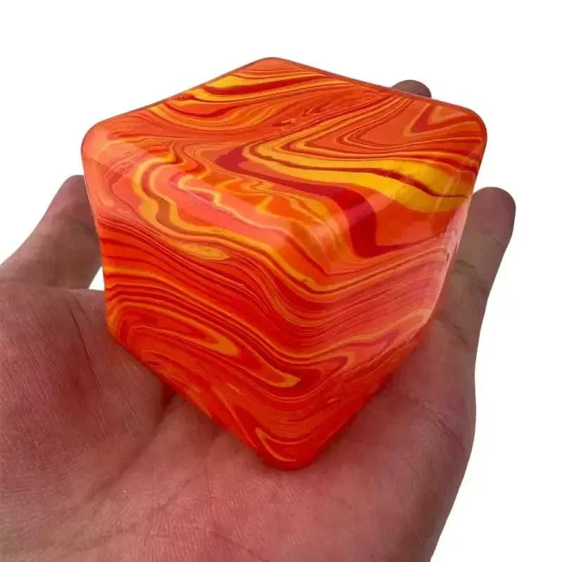 Stress-relief Toy Cube Filled with Gel Stretchable Ball