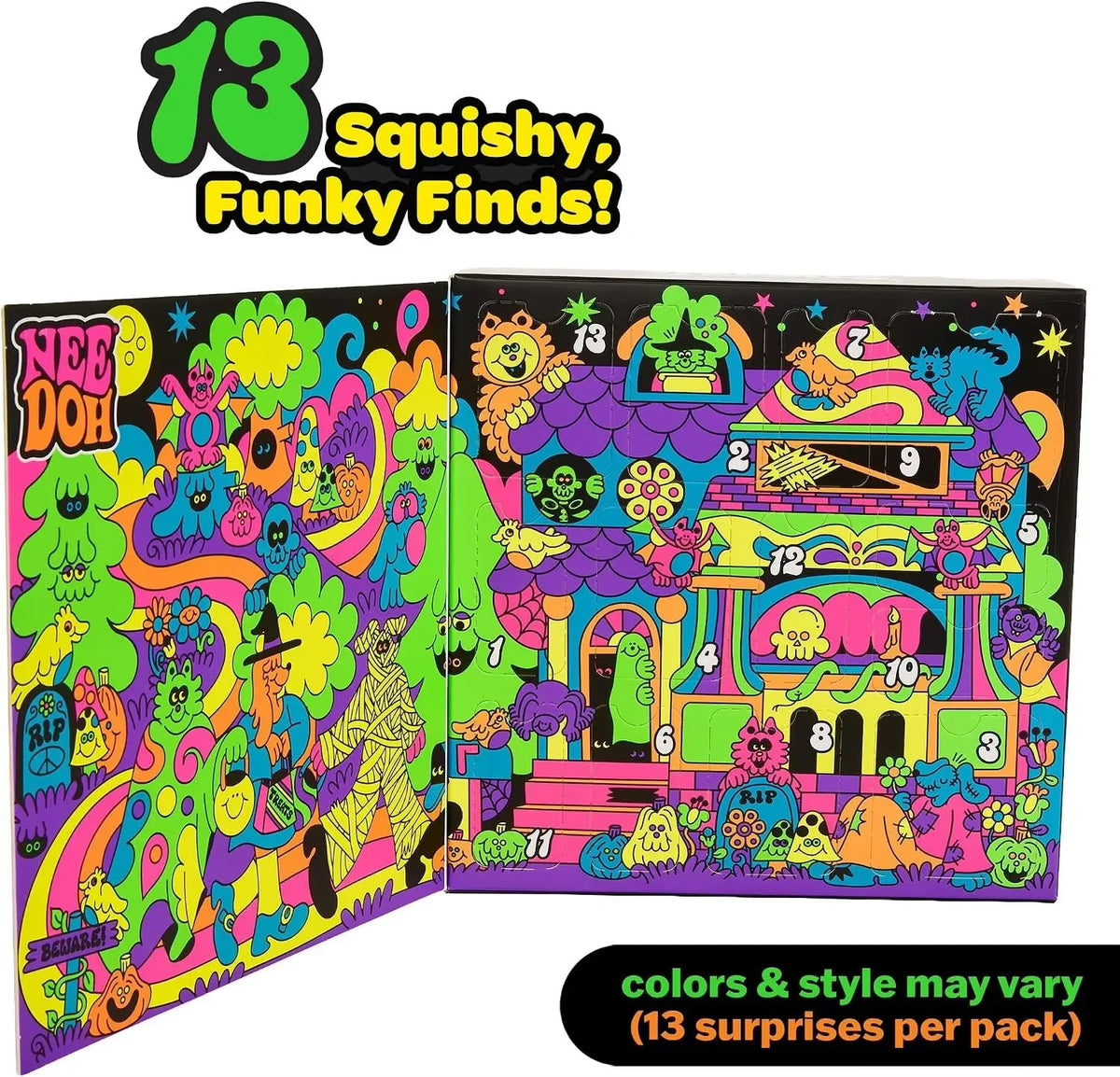 Needoh New Funky Frights Halloween Advent Calendar 13 Days