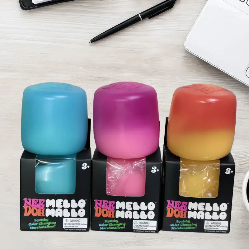 New Needoh Mello Mallo Uv Light Reactive Squish Toy