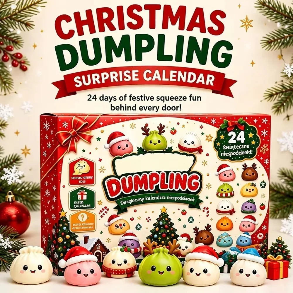 Christmas Squishy Calendar Countdown Surprise Box Dumpling Squishies